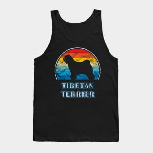 Tibetan Terrier Vintage Design Dog Tank Top